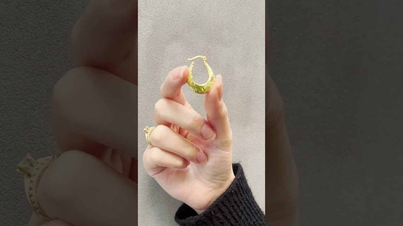 Creoler rillet 20x26 mm. sølv fg. 