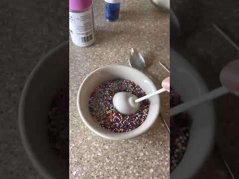 Easy Glittery Cake Pop Hack