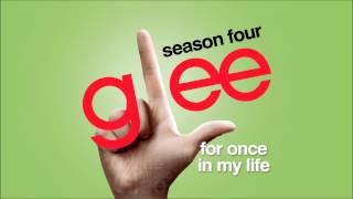 For Once in My Life - Glee [HD Full Studio]