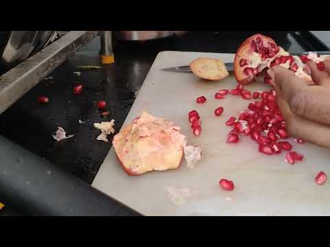# Healthy  & useful tip #  How to open pomegranate easy way.