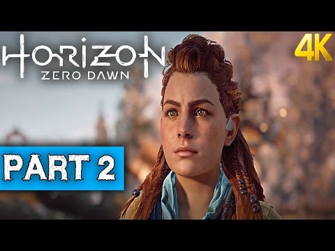 HORIZON ZERO DAWN Walkthrough Part 2 - No Commentary Gameplay [4K Ultra HD]