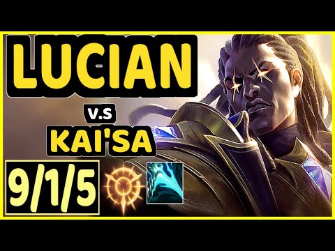 LUCIAN vs KAI'SA - 9/1/5 KDA BOTTOM ADC GAMEPLAY - BR Ranked DIAMOND