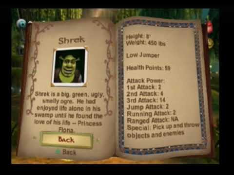 Shrek 2 (PS2) All Character Bios