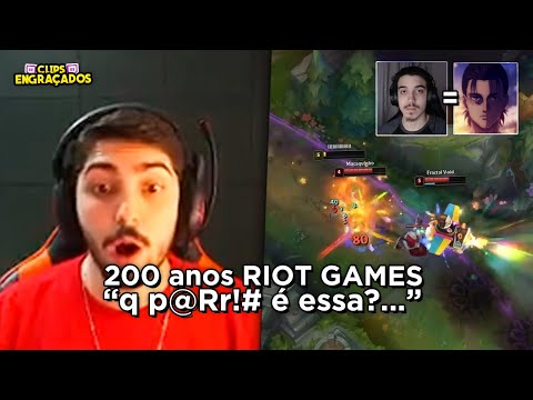 200 ANOS DA RIOT, NICKLINK COSPLAY DE EREN E FARPAS COURTESY - CLIPS ENGRAÇADOS