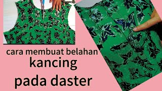 Download lagu Cara membuat belahan kancing baju daster mp3