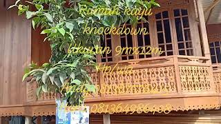 preview picture of video 'Ready stok Rumah kayu knock down ukuran 9mx12m khas Palembang'