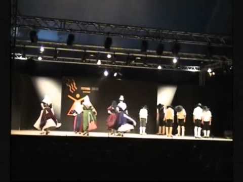 Traditional french folk dance Gannat Auvergne France