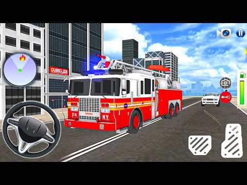 Real Fire truck driving simulator 2020 – Best US Fire Service Gadi Game - Android Gameplay