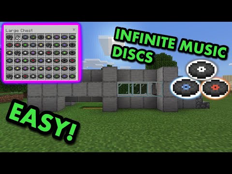 SIMPLE 1.21 MUSIC DISC FARM TUTORIAL in Minecraft Bedrock (MCPE/Xbox/PS4/Nintendo Switch/Windows10)