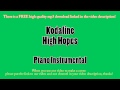 Kodaline - High Hopes (Piano Instrumental ...
