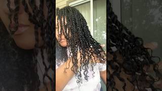 How I refresh my tiny twists #curlyhair #protectivestyles #haircare #naturalhair #twists