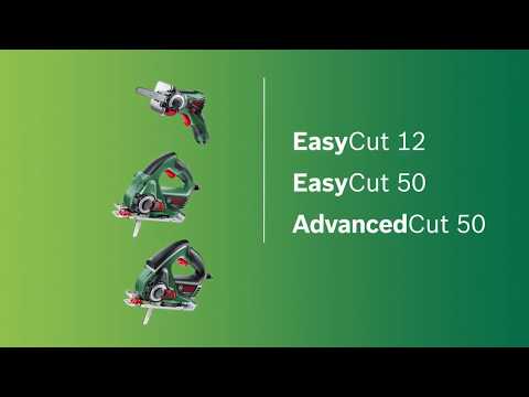 Akumuliatorinis „NanoBlade“ pjūklas  Bosch EasyCut 12 (1x2,5Ah) video