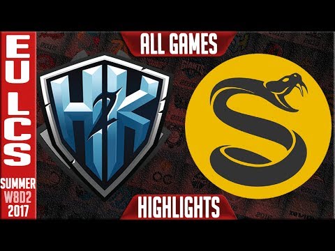 H2K vs Splyce Highlights ALL GAMES Week 8 EU LCS Summer 2017 H2K vs SPY