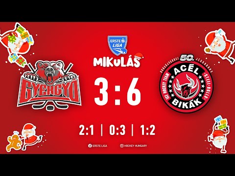 Gólösszefoglaló - EL 96 - Gyergyói Hoki Klub - Dunaújvárosi Acélbikák 3-6 20231208
