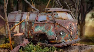 1958 Volkswagen T1 Samba Bus  - Restoration Abandoned Model Car