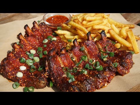 Baked Ribs with Spicy Sauce - Korean Style - Cooking With Morgane