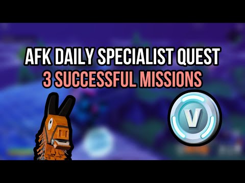 How to AFK Complete 3 Missions for Daily Specialist in Fortnite STW – Quick & Easy Guide!