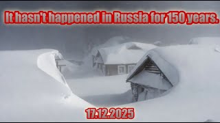 Russia's Extreme Winter 2025 Very Heavy Snowstorms Rage from Moscow to Siberia