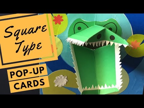 Pop-up Cards Tutorial - Opposing V-Folds (Munchy Mouth)