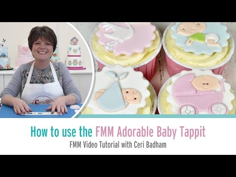 ADORABLE BABY Tappit fondant icing cutter set - 4 designs ADORABLE BABY Tappit fondant icing cutter set - 4 designs