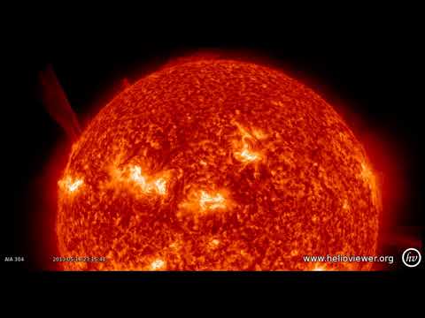 AIA 304 (2013-05-14 22:39:43 - 2013-05-14 23:39:07 UTC)
