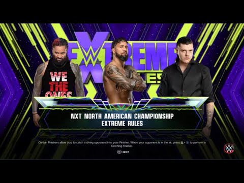 Highlight | JEY USO VS JIMMY USO VS DOMINIK MYSTERIO EXTREME RULES | FOR THE NORTH AMERICAN CHAMPION