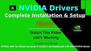 Install Nvidia Driver Ubuntu 20.04 | Linux | Complete Installation & Setup | 100% Working