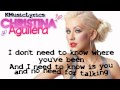 Christina Aguilera - Your Body (Official Lyrics ...