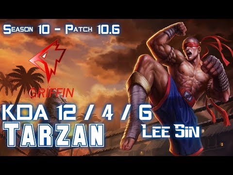 GRF Tarzan LEE SIN vs GRAGAS Jungle - Patch 10.6 KR Ranked