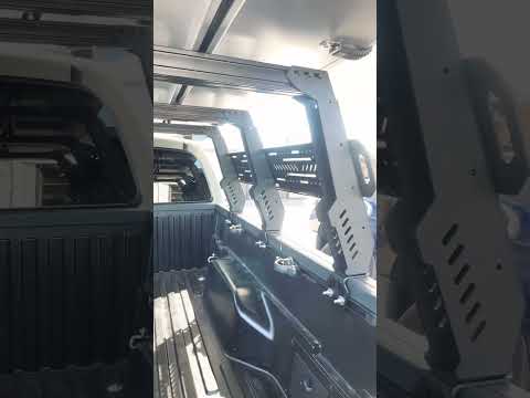 Truck Bed Rack (UpTop Overland) & iKamper Rooftop Tent