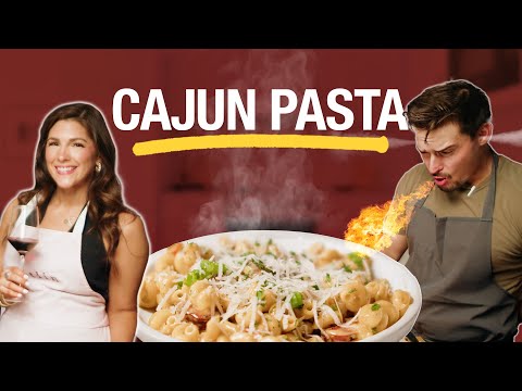 Creamy, SPICY Cajun Pasta | Easy recipe with Cait Minshew