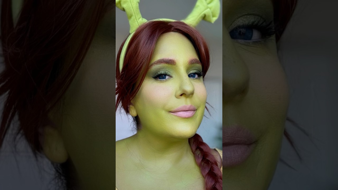 Princess Fiona 💚#shrek #colourpop #halloween2025 #halloweenmakeup #halloweenmakeupideas