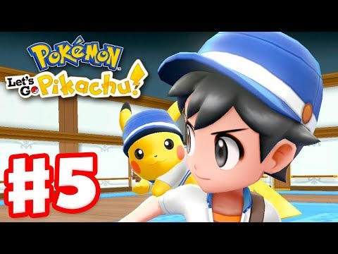 Pokemon Let's Go Pikachu and Eevee - Gameplay Walkthrough Part 5 - S.S. Anne! On a Boat!