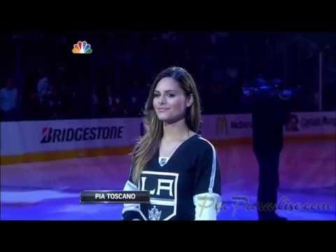 Pia Toscano Sings The National Anthem - Stanley Cup Final Game 5 - LA Kings vs NY Rangers - 6/13/14