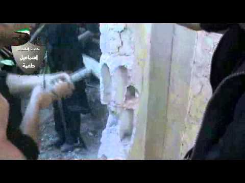 تسلل كتيبة الشهيد اسماعيل طعمة لزرع عبوات ناسفة في أحد مواقع قوات النظام في مدينة حرستا في ريف دمشق