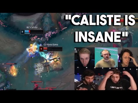 Streamers React to Caliste INSANE Outplay against Hans Sama