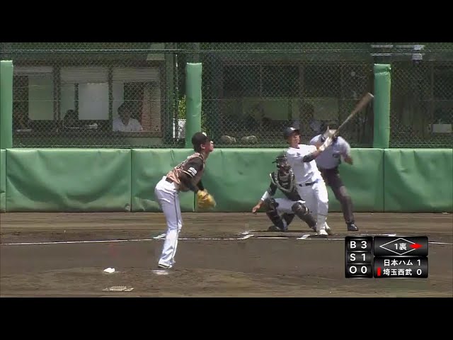 【ファーム】ホームランにはホームランで返す!! ライオンズ・熊代が逆転の2ラン!! 2018/7/10 L-F(ファーム)