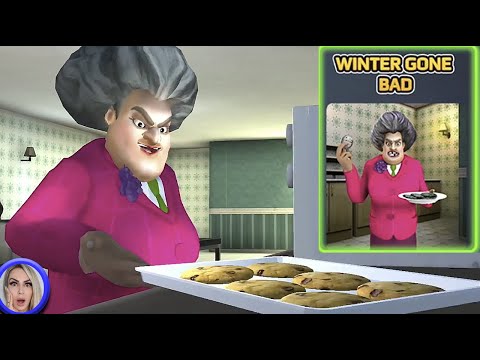 ATUALIZOU! A PROFESSORA MALVADA fez COOKIES para o NAMORADO Scary Teacher Winter Gone Bad