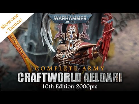 10th Edition ALDARI (CRAFTWORLD ELDAR) 2000pts Complete Army Warhammer 40K Showcase + Tactica