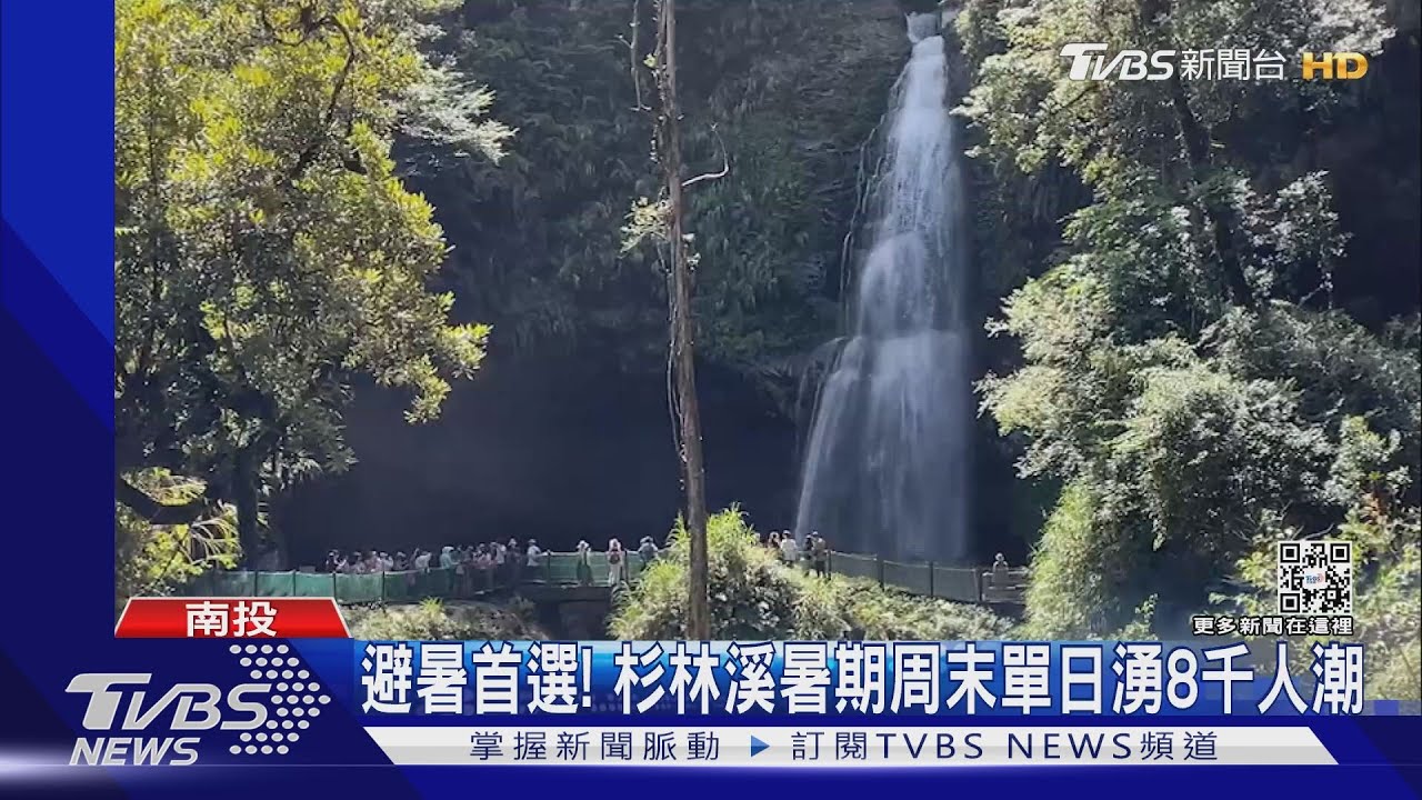 避暑首選! 杉林溪暑期周末單日湧8千人潮