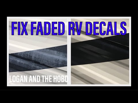 Easy “how to” Restore and Protect the Faded Decals on Your RV//RV Living