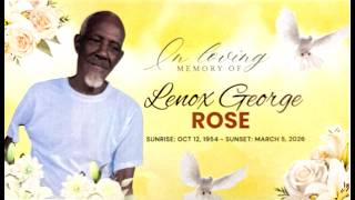 Thanksgiving Service for the Life of Lenox George Rose // April 18, 2026