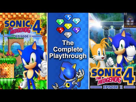 Sonic the Hedgehog 4: Episode I, II + Episode Metal: Full Game, All Chaos Emeralds, No Deaths 60fps