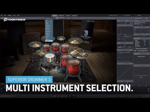 Superior Drummer 3 – Multi-Instrument Selection