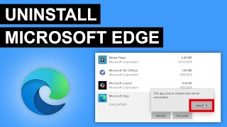 How To Remove Microsoft Edge From Windows 10 | How To Uninstall Microsoft Edge