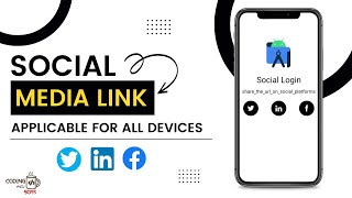 How to implement social media links in android Studio |Social Media Link |Social Media Link Tutorial