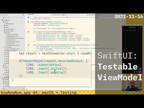 Testable async ViewModel – SwiftUI – 2021-11-16