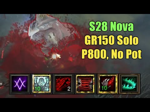 Death Nova Necromancer is...slightly...balanced - Season 28 PTR Test Run without Potion Powers