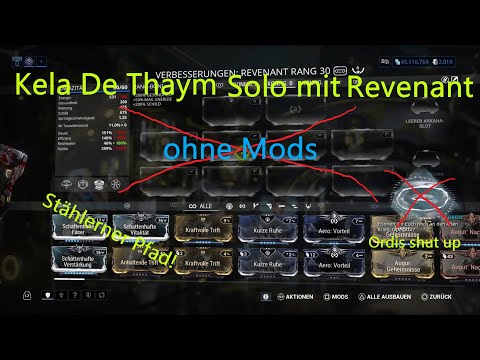Warframe easy Kela De Thaym auf Sedna solo im Stählernen Pfad mit Revenant ohne Mods!