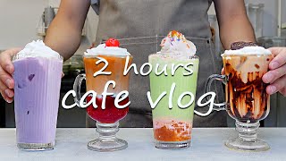 🍒Cafe Vlog Collection In 2 Hours💚Cafe Vlog/ASMR/카페브이로그/no bgm